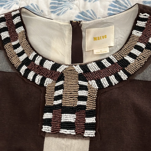 Anthro MaEVe Pleated dress - Picture 5 of 6